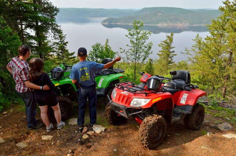 15 min. Tadoussac : Guided ATV tour excursion - Through the woods and up the hills