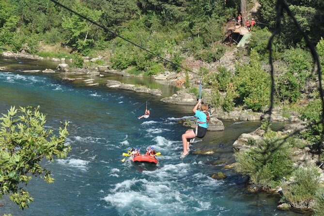 3 in 1 Whitewater Rafting, Buggy/Quad Ride and Zipline with Lunch - The zipline is short but scenic