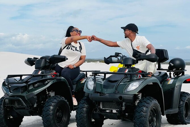 30 minutes Quad Biking, FREE Sandboarding and Content Creation - Arriving at Atlantis Dunes near Cape Town