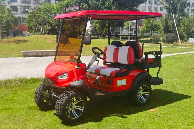 4Seater UTV Golf Cart in Grand Turk - The handoff is quick, but listen carefully