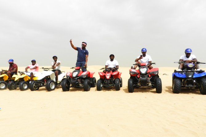4x4 ATV Quad Biking Dubai Desert Tour - 1 Hour Experience - Getting ready at the Majlis Desert Safari Camp