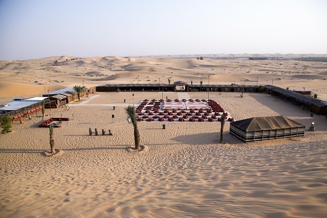 Abu Dhabi Desert Safari (Dune Bashing, BBQ Dinner, Camel Ride & Sand Skii) - Camel farm and the short ride