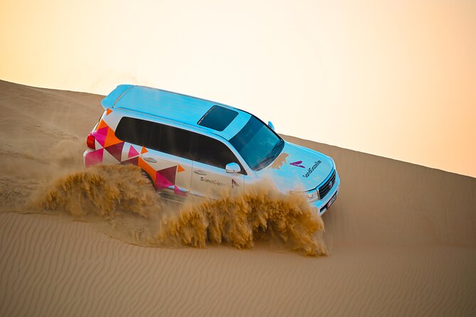Abu Dhabi Evening Desert Safari - Private car Dune bashing & BBQ - Leaving Abu Dhabi at 2:30 pm