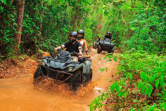 Adrenaline Adventure, Zip Line, ATV and Cenote Maya - Cooling off in Cenote Maya