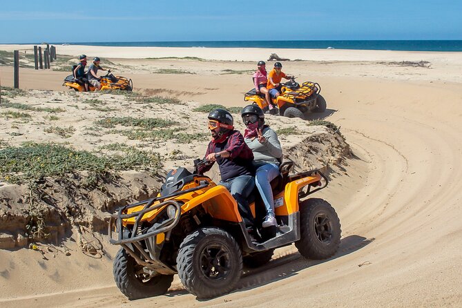 Adventure in Los Cabos Margaritas beach in ATV/UTV desert tour - Two hours of desert trails, hills, and Margaritas Beach
