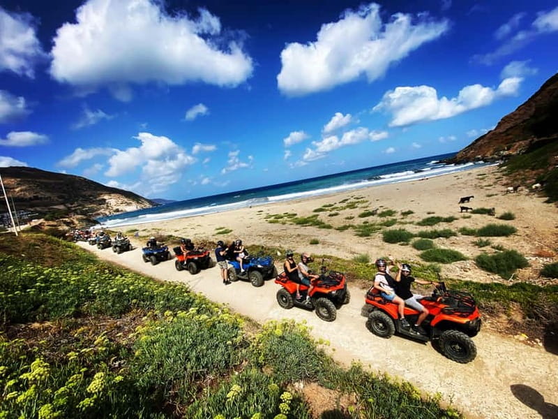 Ag. Pelagia Crete: Quad Safari to explore authentic villages - Riding higher into the hills near Achlada