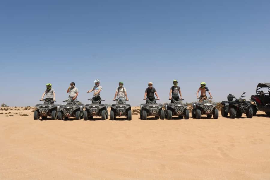Agadir : 2 h Quad biking excursion with moroccan tea - Getting fitted out and learning the automatic quad
