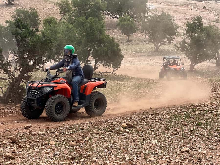 Agadir: Agafay Desert Quad Biking With Goats On The Tree - Your first ride and the safety briefing