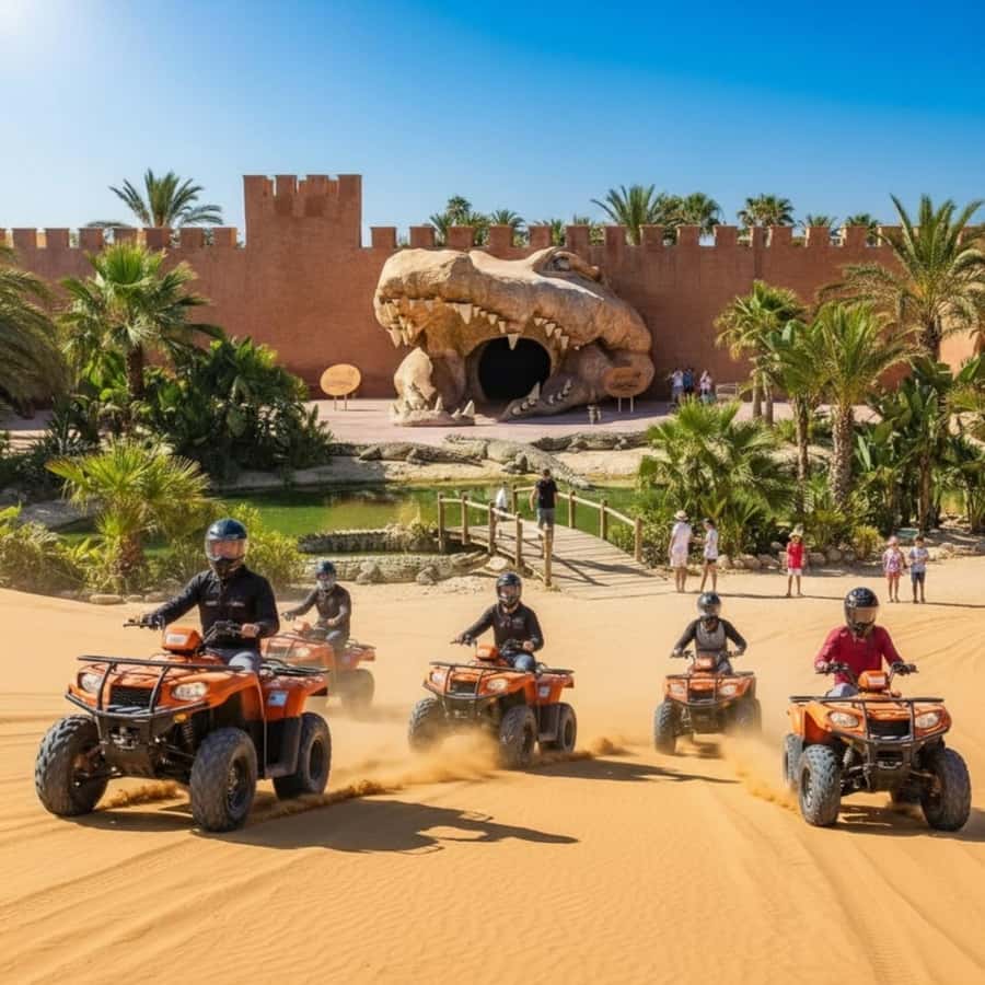 Agadir: Quad Safari with Crocoparc Optional - From Agadir hotel pickup to the open road