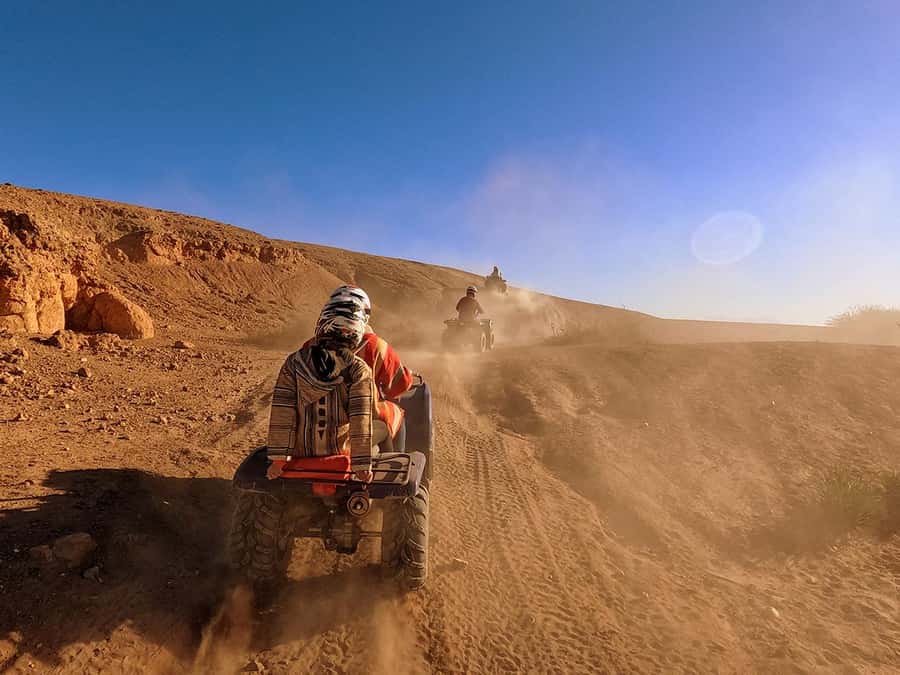 Agafay and atlas: Quad and camel experience - A short break for Moroccan tea
