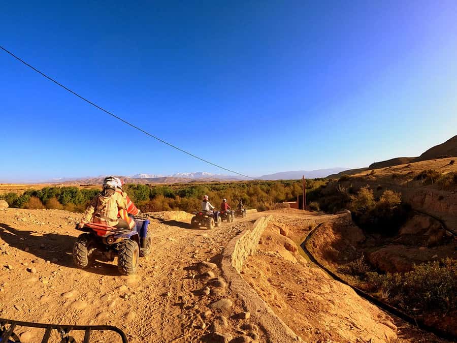 Agafay and atlas: Quad and camel experience - The camel ride, from cheich to desert trail