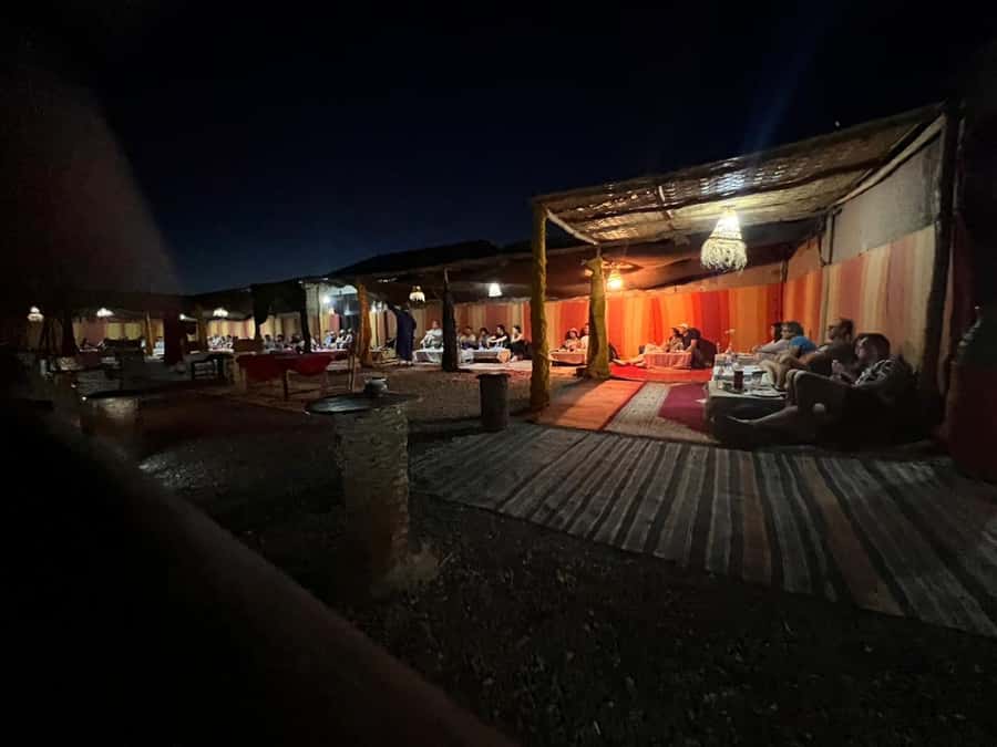 Agafay Desert: Buggy Rides, Dinner & Show Under the Stars - Dinner includes Moroccan salad, tajine, and fruit