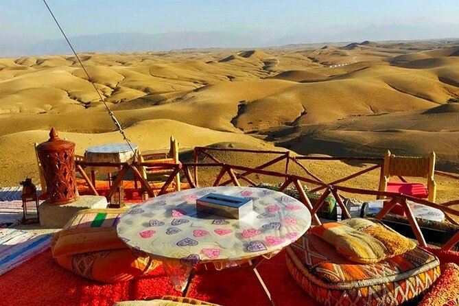 Agafay Desert: Dinner + Show with Quad Bike & Sunset Camel Ride - The short camel ride at sunset