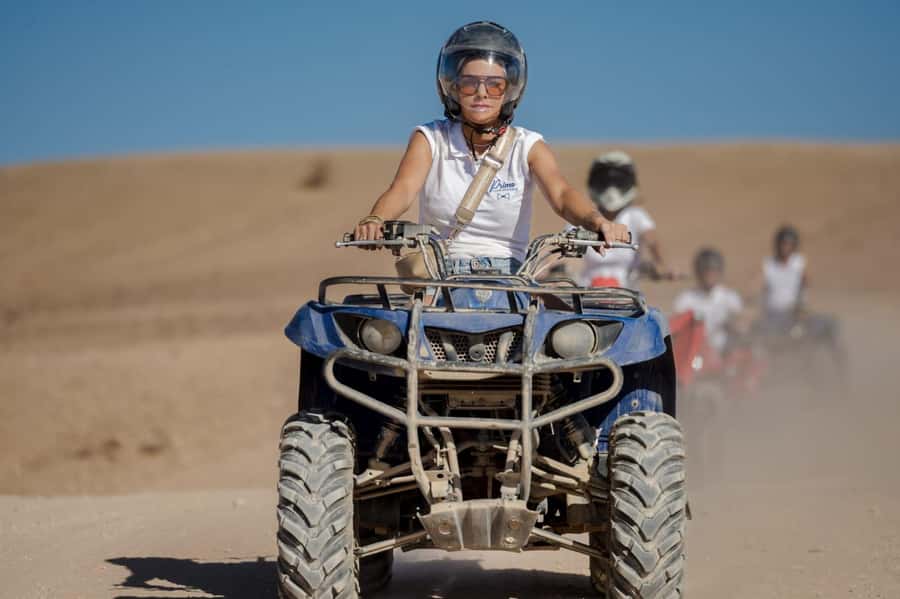 Agafay Desert Tour: Quad, Camel, Lunch & Pool Access - Moroccan lunch with time to sit down