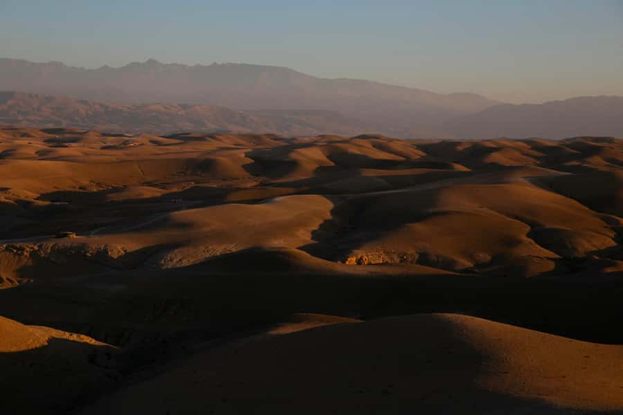 Agafay Tour: Sunset, Dinner, Camel ride, Quad and fire show - Camel riding and quad biking need careful checking