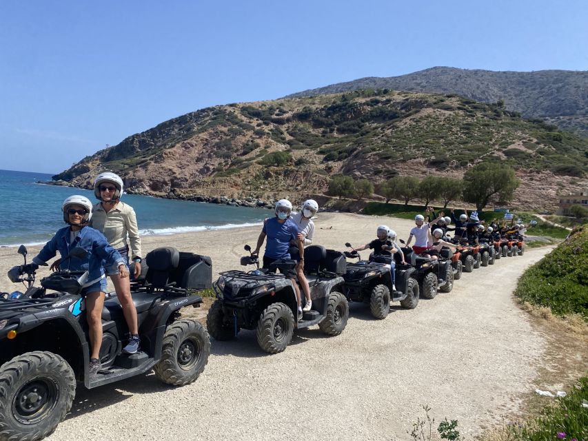 Agia Pelagia Crete Quad Bike authentic backland Tour - The olive mill turns tasting into a useful lesson
