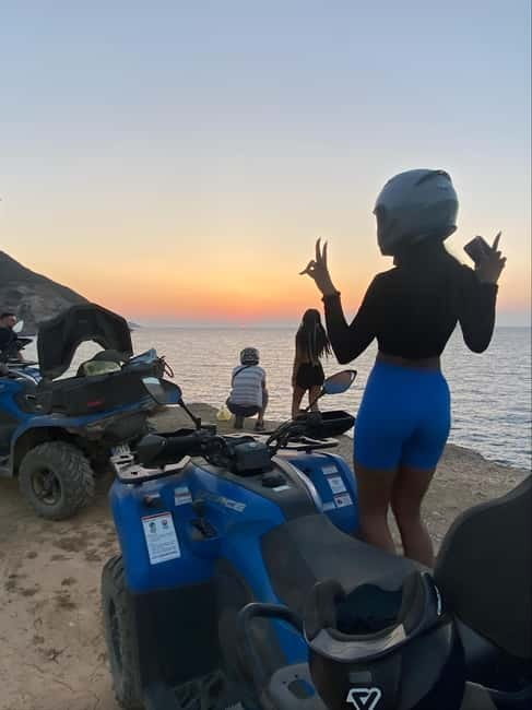 Agia Pelagia: Sunset or Morning Quad Tour & Ghost Town Visit - The Fodele sunset viewpoint
