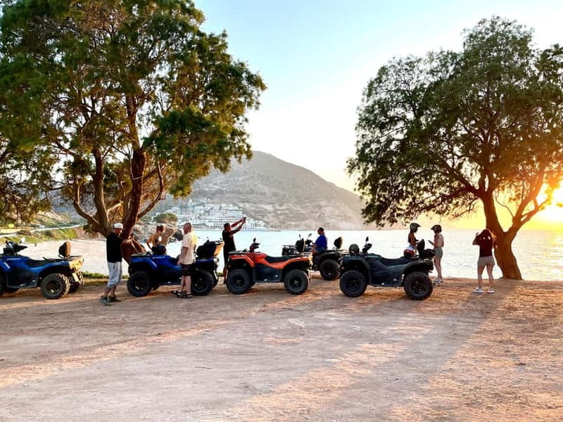 Agia Pelagia: Sunset or Morning Quad Tour & Ghost Town Visit - Riding the 450cc quads beyond the resort