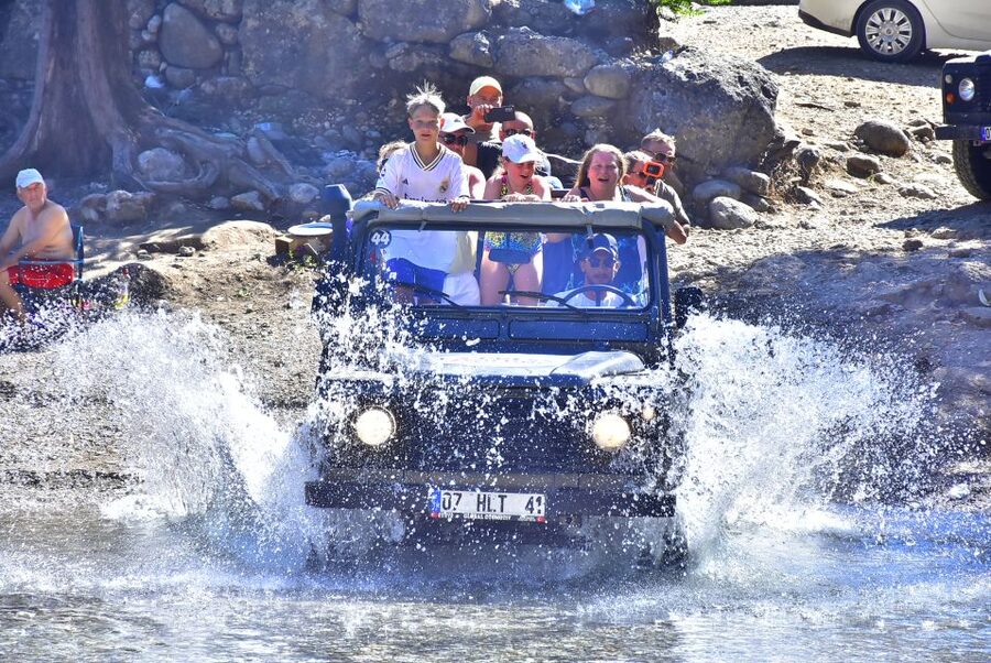Alanya/Antalya: Buggy, Jeep, Rafting, & Zipline Tour + lunch - The second river section and optional platform activities
