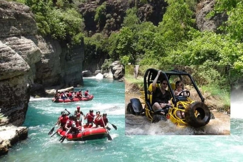 Alanya /Antalya /Side Rafting and Buggy, Quad Option Zipline - The rafting briefing and the first 7 kilometers
