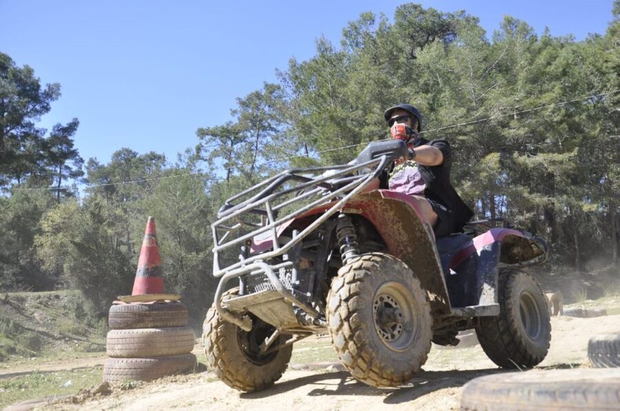 Alanya: Quad Safari Experience with Hotel Transfers - The safety briefing and first test ride