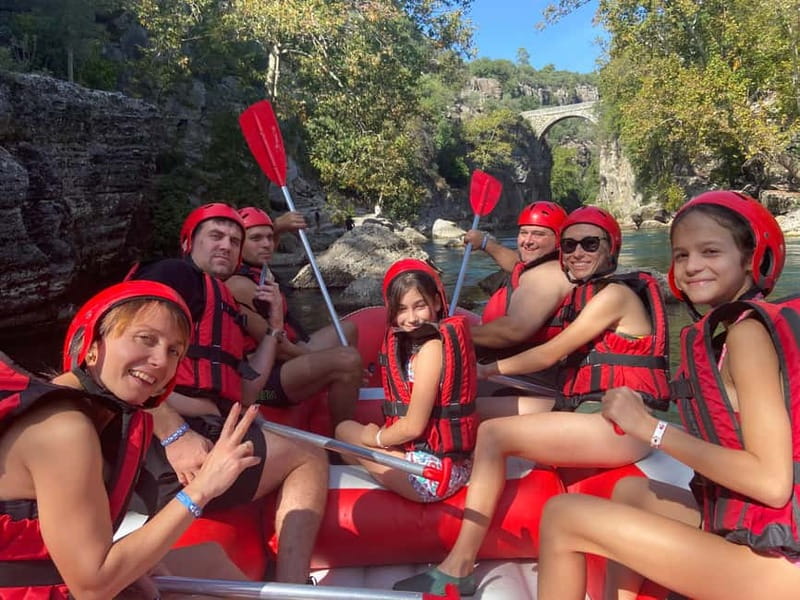 Alanya/Side/Antalya: Canyon Rafting, Buggy & Zipline Tour - Rafting through rapids and swimming stops