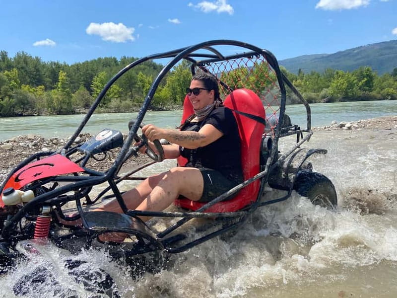 Alanya/Side/Antalya: Canyon Rafting, Buggy & Zipline Tour - The 1.5-hour transfer from the coast