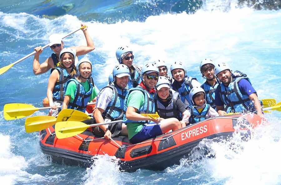 Antalya Buggy, Quad, Jeep, Rafting & Zipline Tour with Lunch - Riverside lunch after the water