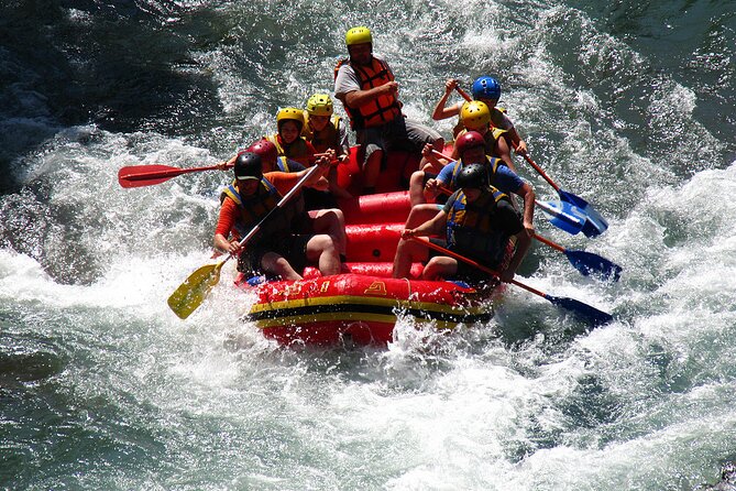 Antalya Full-Day Rafting, Zipline and Buggy Adventure with Lunch - Crossing the river by zipline