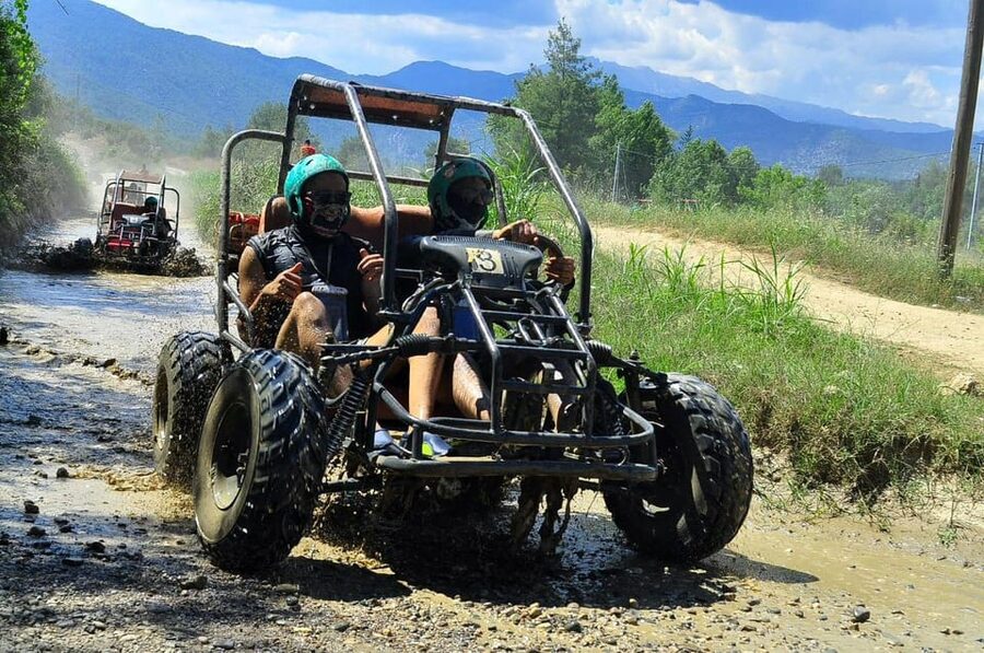Antalya: Private Rafting, Zipline, Quad or Buggy w/ Lunch - Quad bikes and buggies on dusty mountain trails