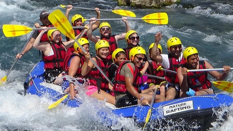 Antalya: Rafting & Buggy, Quad Safari & Zipline Adventure - The zipline finish above Antalya’s scenery