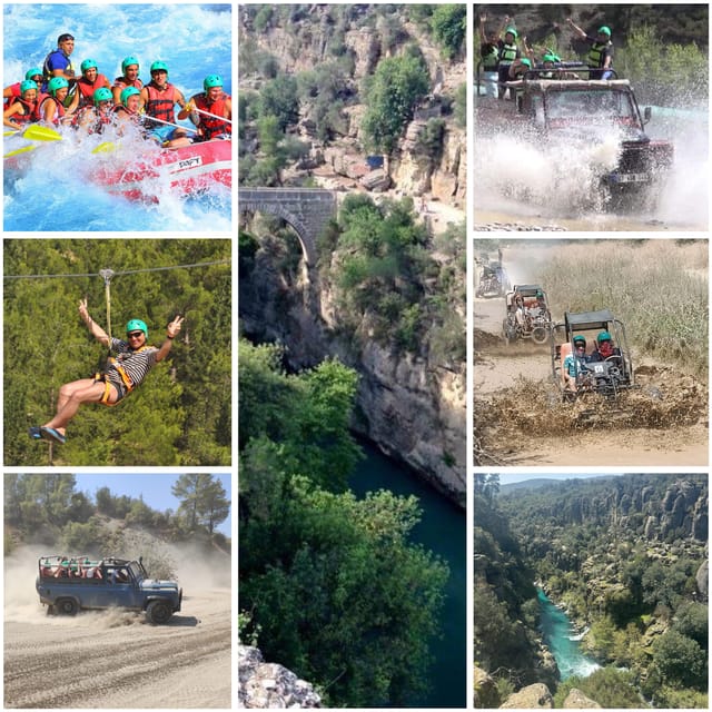 Antalya: Rafting Jeep Buggy&Quad Safari zipline canyon visit - Lunch, drinks, and what to pack