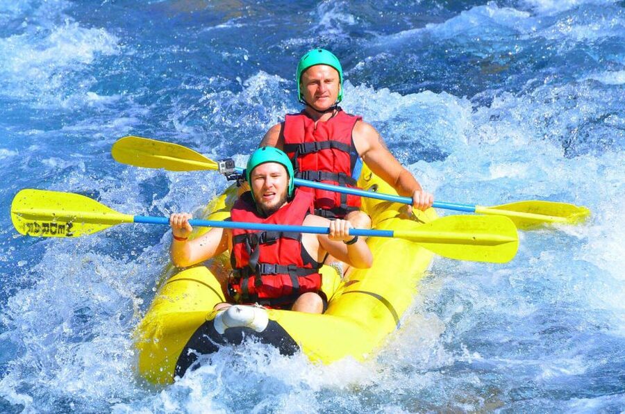 Antalya:Rafting,Jeep&Buggy Safari,Zipline,Lunch wCanyonVisit - Preparing for 14 kilometers of river rafting