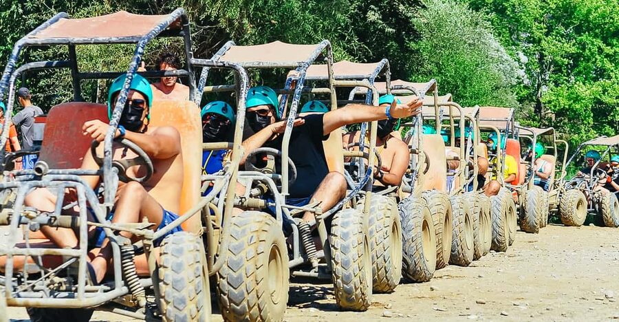 Antalya: Ziplining, Rafting, Jeep Tour & Quad Safari w/Lunch - Meeting the team at Tornado Rafting
