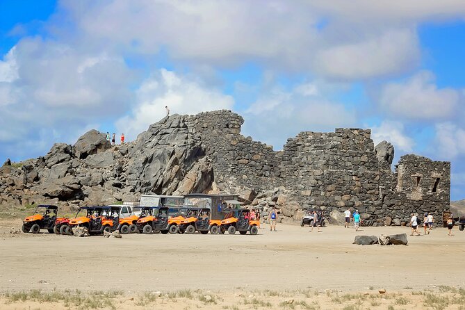 Aruba UTV Tour with Natural Cave Pool and Cliff Jumping - Bushiribana Gold Mill Ruins Add Context