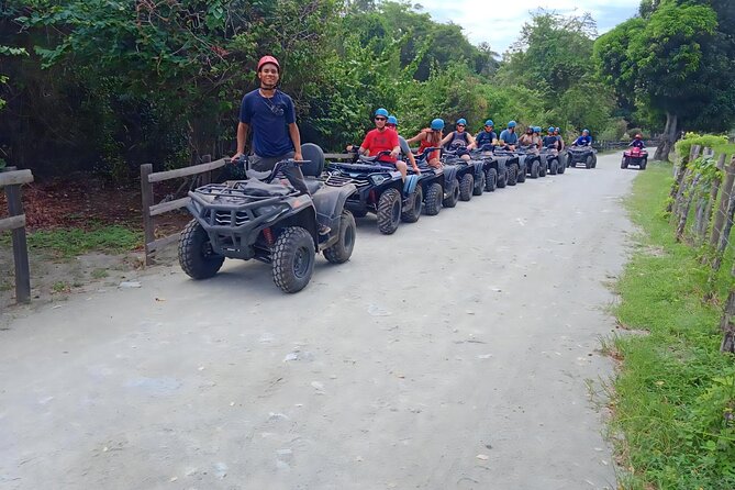 ATV Adventure - Pool, zip line, and tropical garden after the ride