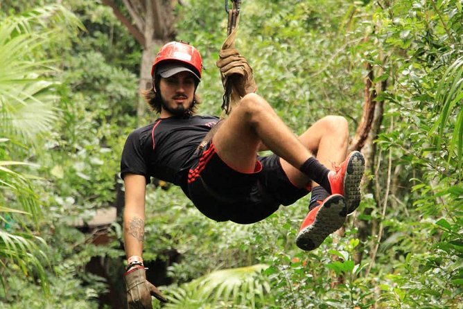 ATV Adventure Combo with Snorkeling, Ziplines, Cenote, and Lunch - The Mayan cenote and the Tarzan jump
