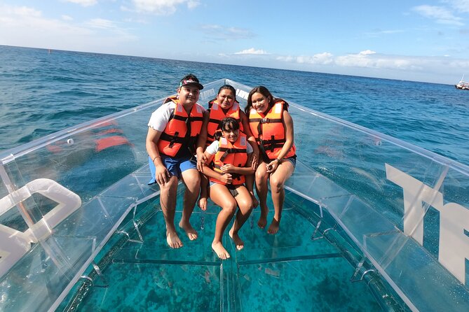 ATV and Clear Boat Ride Full Experience in Cozumel - The clear boat and snorkeling stop