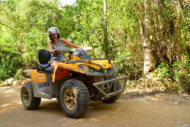 ATV Extreme and Snorkel Combo Tour from Cancun - Ziplines above the jungle