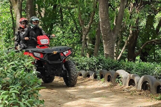 ATV QUAD BIke Riding 3 Kms Sportsman 570 - Arriving at the Palampur tea estate