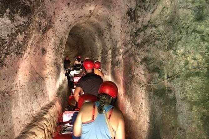 ATV Quad Bike Through Tunnel and Waterfall in Bali - Through villages and rice fields