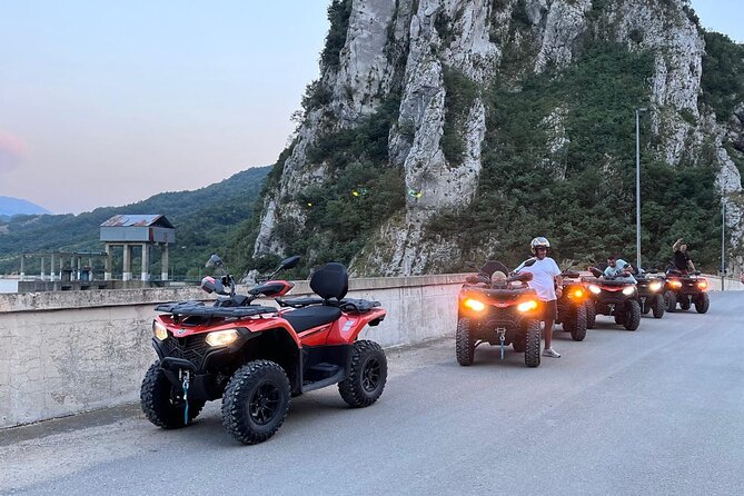 ATV/Quad Bike tour to Bovilla lake - Riding the ATVs to Bovilla Lake