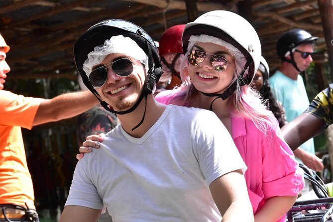 ATV's (shared), Ziplines & Cenote! Half-Day with Transportation from Cancun - Flying through the jungle on zip lines