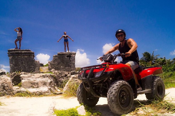 ATV Seashore + Cenote Combo: Mezcalitos & Mayan Cenote Experience - Castillo Real and the raw east coast