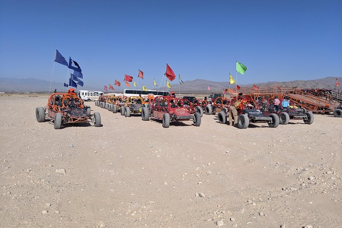 ATV Tour and Dune Buggy Chase Dakar Combo Adventure from Las Vegas - A picnic lunch among the red rocks