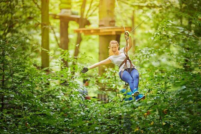 ATV & Zip Lines Single From Playa del Carmen - The zipline circuit adds height and speed