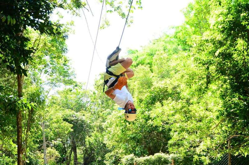 Atv , Zipline and cenote swim experience in the jungle! - Short ziplines, not a major canopy course