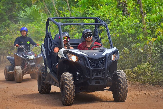 ATV, Ziplines & Cenote with Transportation - The ATV ride through the jungle