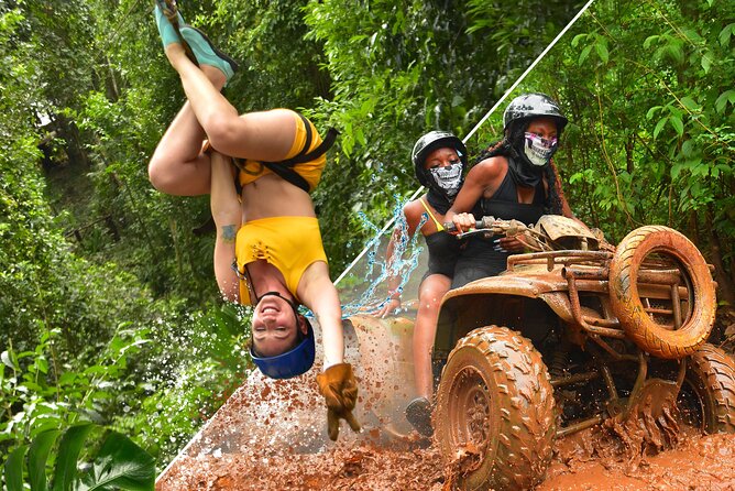 ATV, Ziplining & Cenote Tour, Transportation & Tequila Tasting - Cooling Off at Cenote Verde Lucero
