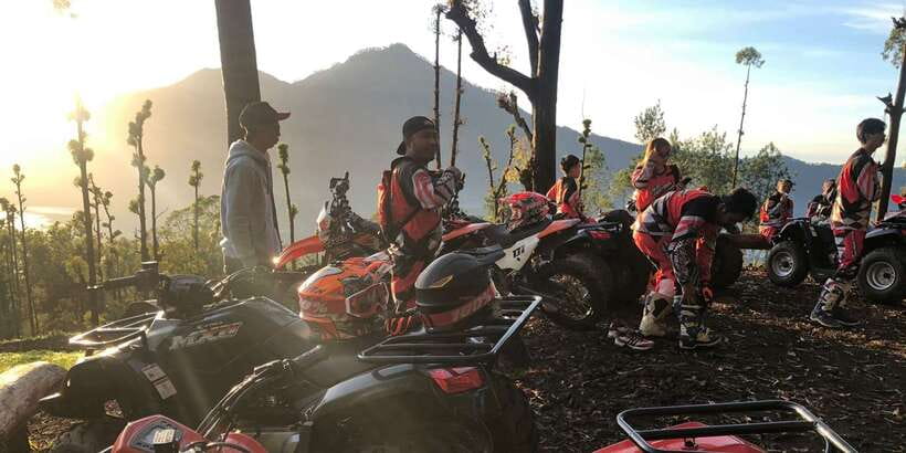 Bali: ATV Batur Sunrise, Lava, Pine Forest and Hot Spring - Reaching Mount Batur before dawn